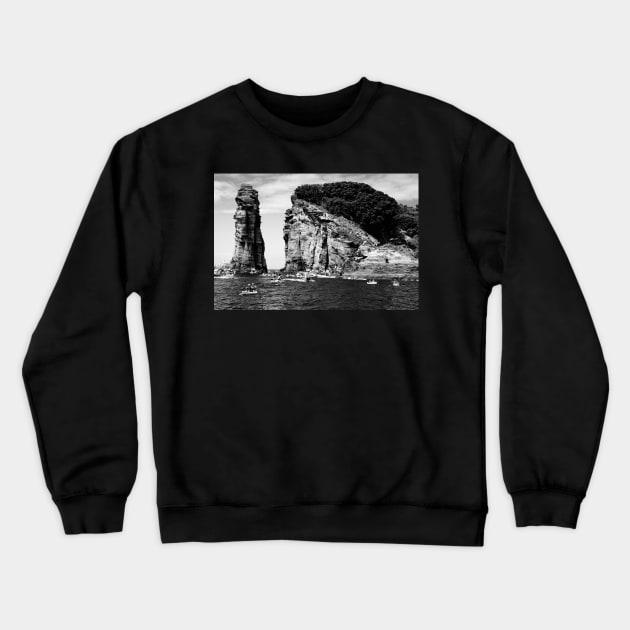 Cliff diving event Crewneck Sweatshirt by Gaspar Avila